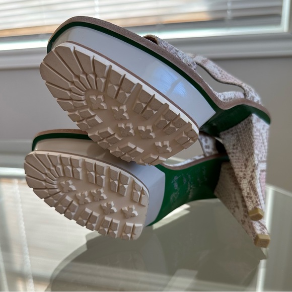 New! Rare Lisa For Donald J Pliner Pink Snakeskin Sandals Shoes 7.5 - Picture 3 of 9